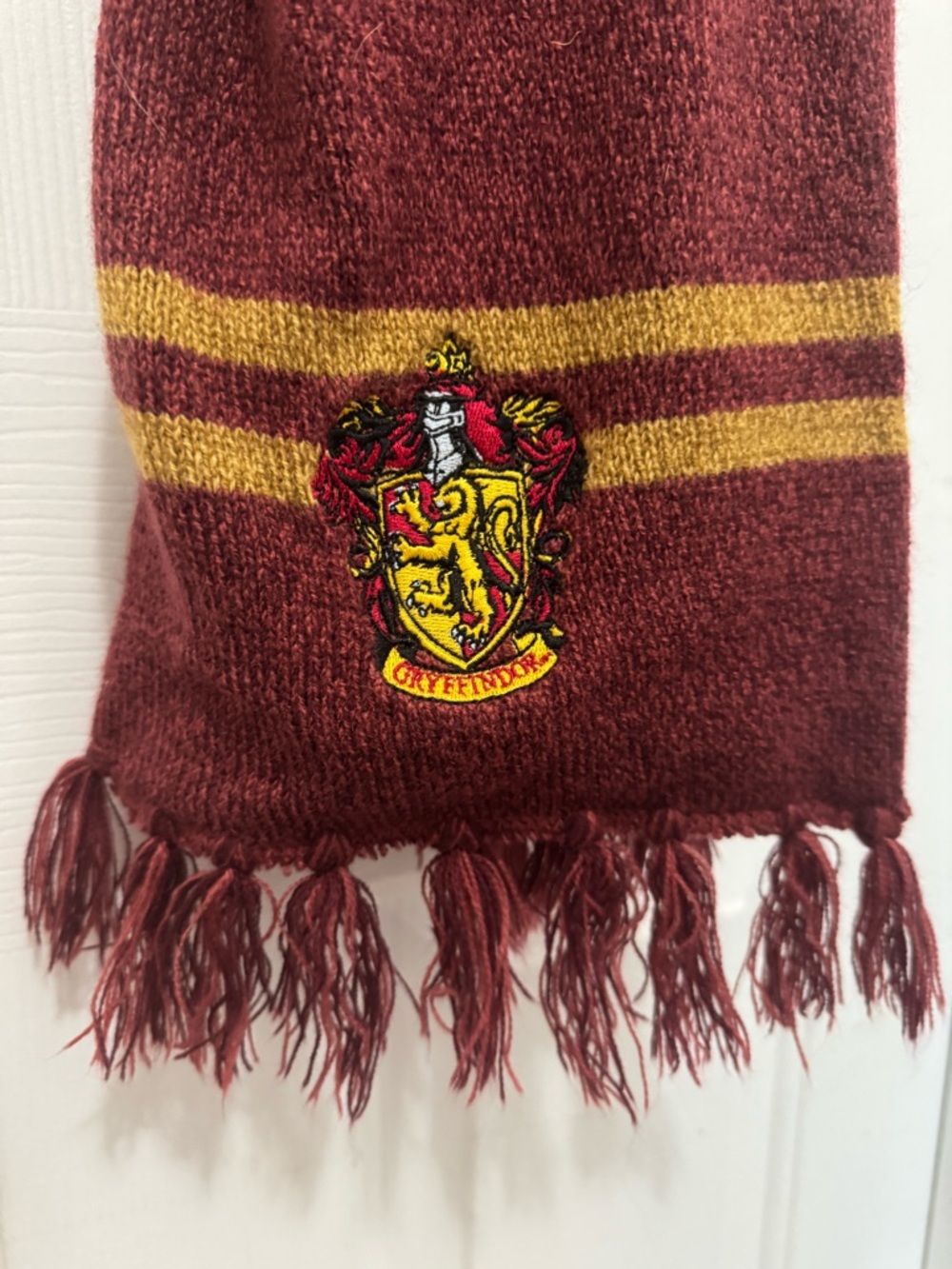 Gryffindor Maroon & Gold Knit Pom Beanie, Scarf, and Fanny Pack - Picture 2 of 7